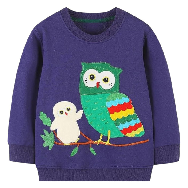 Vabiya Kids Cozy Owl Sweatshirt